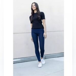 ASSETS BY SPANX Denim Skinny Leggings Dark Indigo Wash #20359R Size Medium